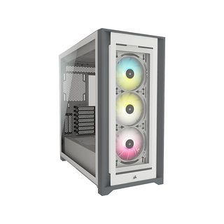 CORSAIR iCUE Midi Tower 5000X RGB TG - Case per PC (bianco)