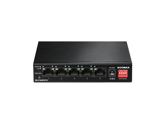 EDIMAX ES-5104PH V2 - Switch di rete (Black)