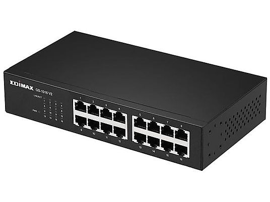 EDIMAX GS-1016 V2 - Netzwerk Switch (Schwarz)