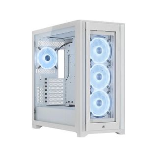 CORSAIR iCUE 5000X RGB QL Edition - Boîtier PC (Blanc)