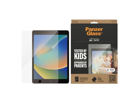 PANZERGLASS Film de protection pour écran, Apple, iPad 10.2 (2019), Verre blindé - Film de protection pour écran (Multicolore)