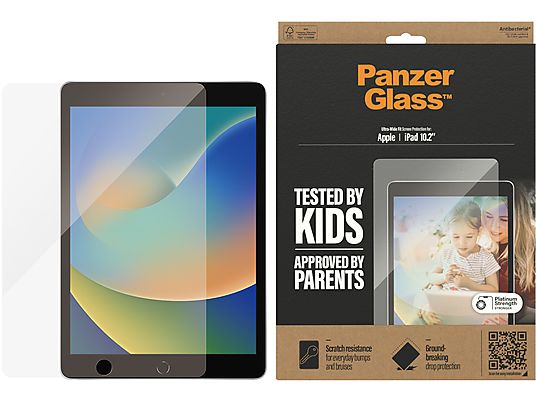 PANZERGLASS Film de protection pour écran, Apple, iPad 10.2 (2019), Verre blindé - Film de protection pour écran (Multicolore)