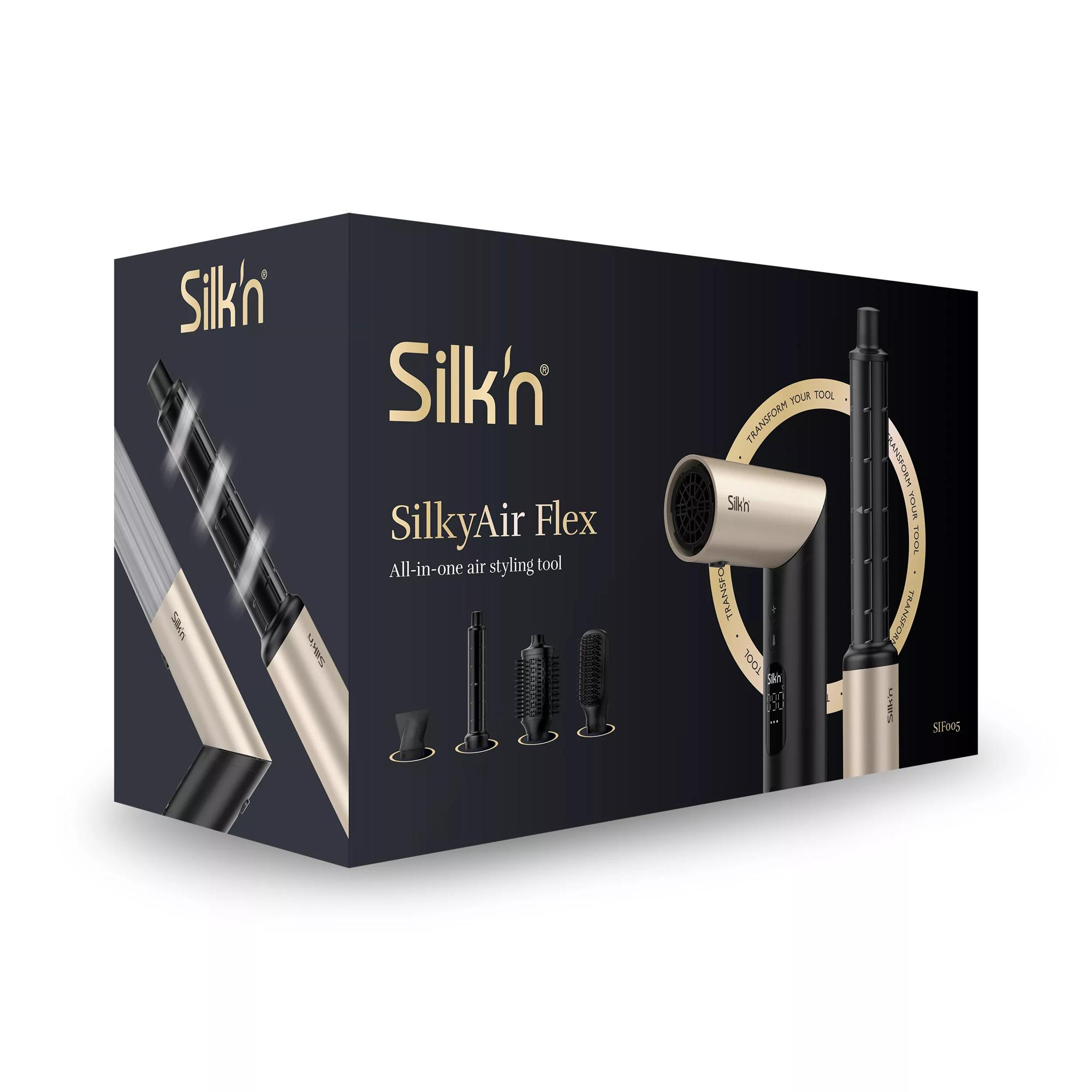 Box des Silk'n SilkyAir Flex Haarstyling-Tools.