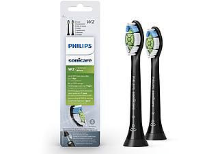 PHILIPS Sonicare Şarjlı Diş Fırçası 2'li Yedek Başlık - Siyah HX6062/13_0