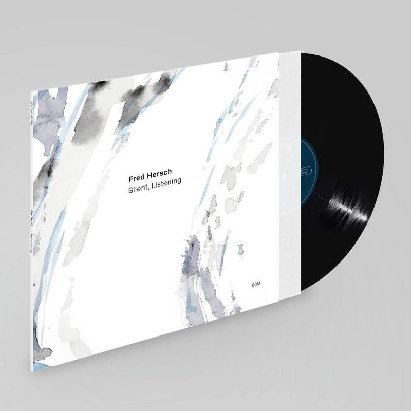 Vinylplatte in einer Hülle mit Kunstwerk, zeigt einen Teil der Platte.