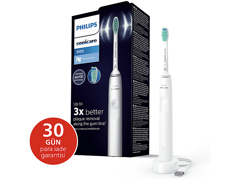 PHILIPS Sonicare 3100 - Sonic Şarjlı Diş Fırçası HX3671/13