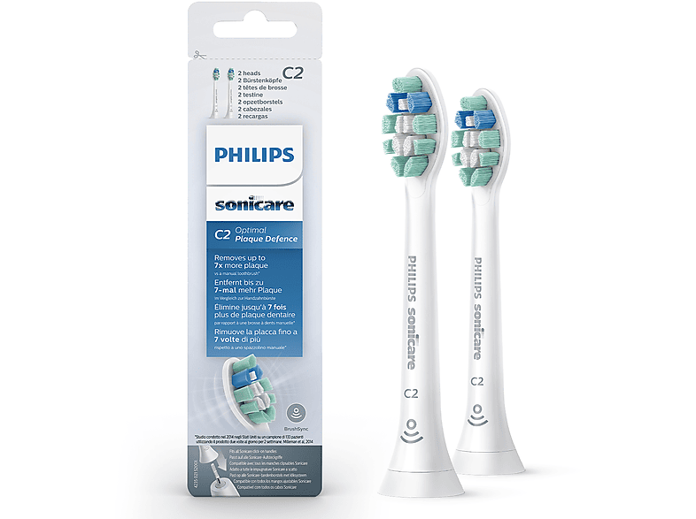 PHILIPS Sonicare Şarjlı Diş Fırçası 2'li Yedek Başlık  - Beyaz HX9022/10_0