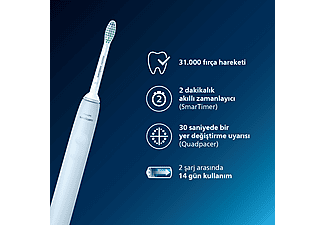 PHILIPS Sonicare Diamond Clean Şarjlı Diş Fırçası - Beyaz HX3651/12_2