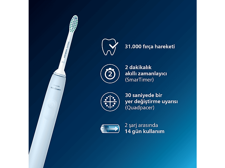 PHILIPS Sonicare Diamond Clean Şarjlı Diş Fırçası - Beyaz HX3651/12_2