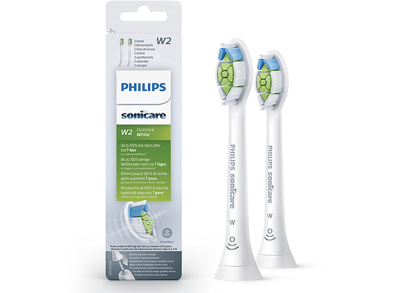 PHILIPS Sonicare Şarjlı Diş Fırçası 2'li Yedek Başlık - Beyaz HX6062/10_0