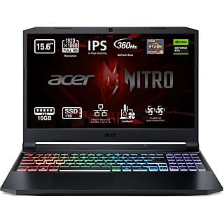 Portátil gaming - Acer AN515-45-R5ZJ, 15.6" Full HD, AMD Ryzen™ 9 5900HX, 32GB RAM, 1TB SSD, GeForce RTX™ 3080, Sin sistema operativo