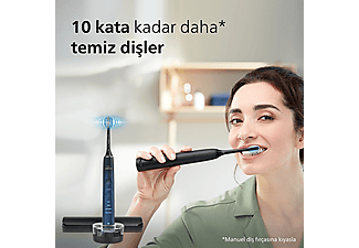 PHILIPS Sonicare Diamond Clean 9000 Şarjlı Diş Fırçası, Seyahat Kabı, Sonicare App - Siyah HX9911/88_3