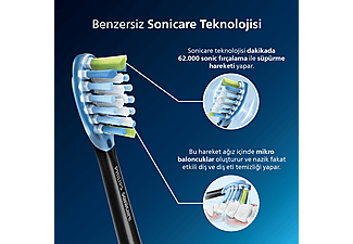 PHILIPS Sonicare Diamond Clean 9000 Şarjlı Diş Fırçası, Seyahat Kabı, Sonicare App - Siyah HX9911/88_4