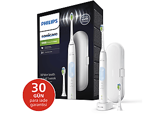 PHILIPS Sonicare Protective Clean 5100 Şarjlı Diş Fırçası, Seyahat Kabı, Yedek Başlık - Beyaz HX6859/29_0