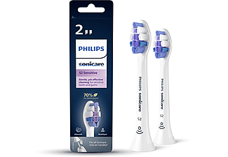 PHILIPS Sonicare Şarjlı Diş Fırçası 2'li Hassas Yedek Başlık - Beyaz HX6052/10_0