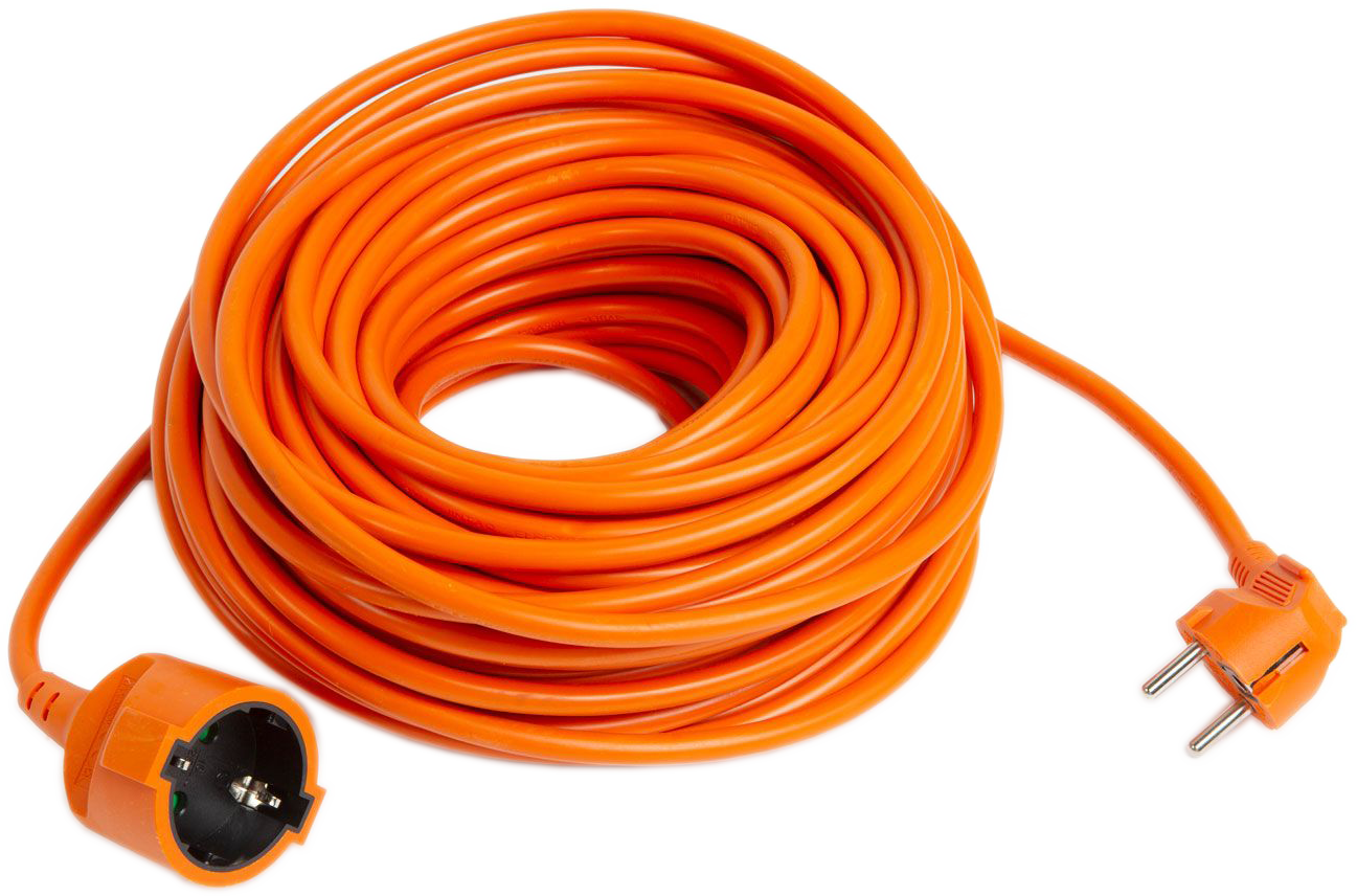 DELIGHT 20502OR Lengő hosszabbító narancs, 3 x 1,5 mm2, 20 m