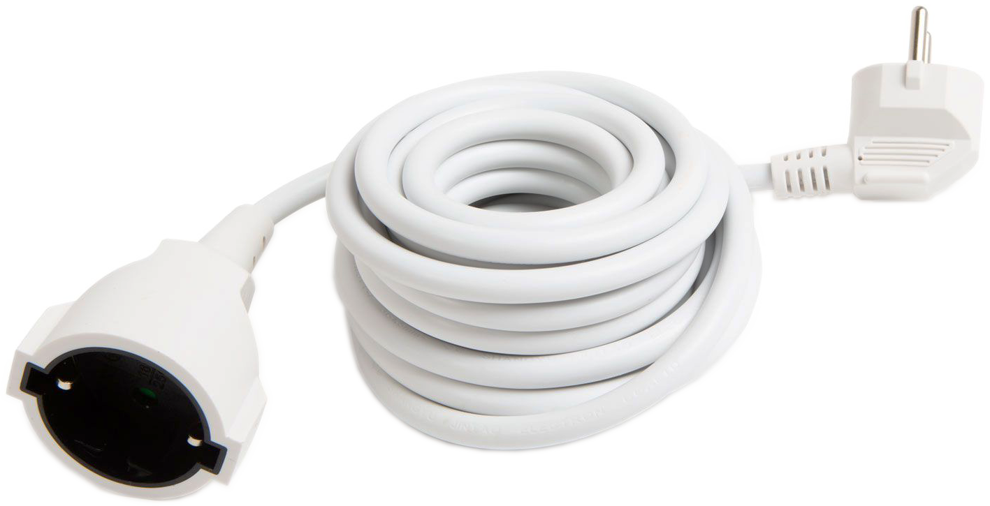 DELIGHT 20500WH Lengő hosszabbító fehér, 3 x 1,5 mm2, m