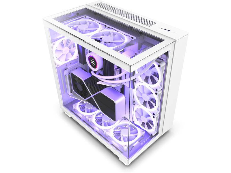 NZXT H9 ELITE WHITE - Boîtier PC (Blanc)
