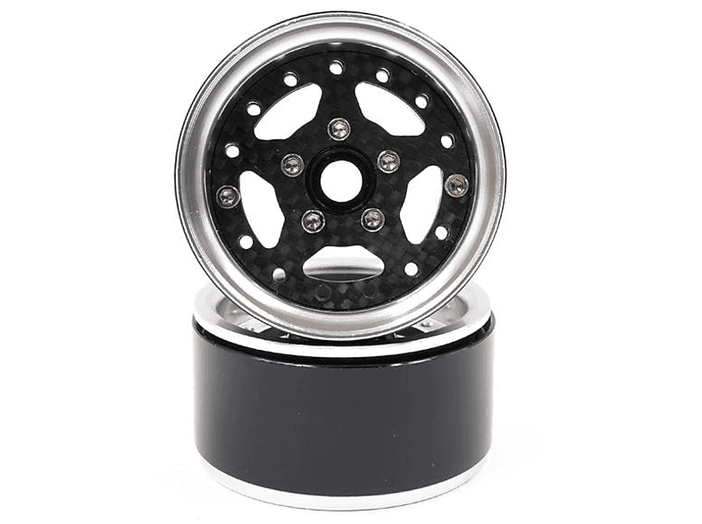 Set Cerchi Stretti Yeah Racing WL-0167WH - Bianco Plastica 8,5mm Per Mini-Z 1/28 AWD