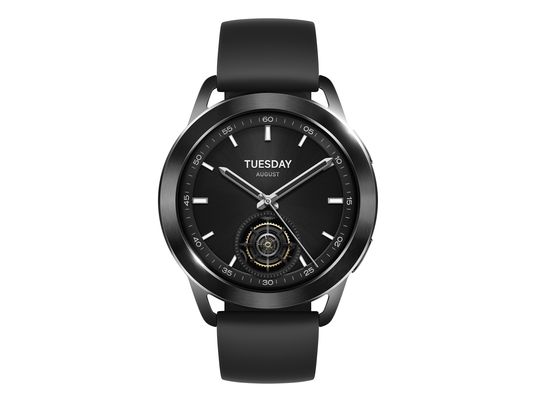 XIAOMI Watch S3 - Smartwatch (140 - 210 mm, Fluorkautschuk, Schwarz)