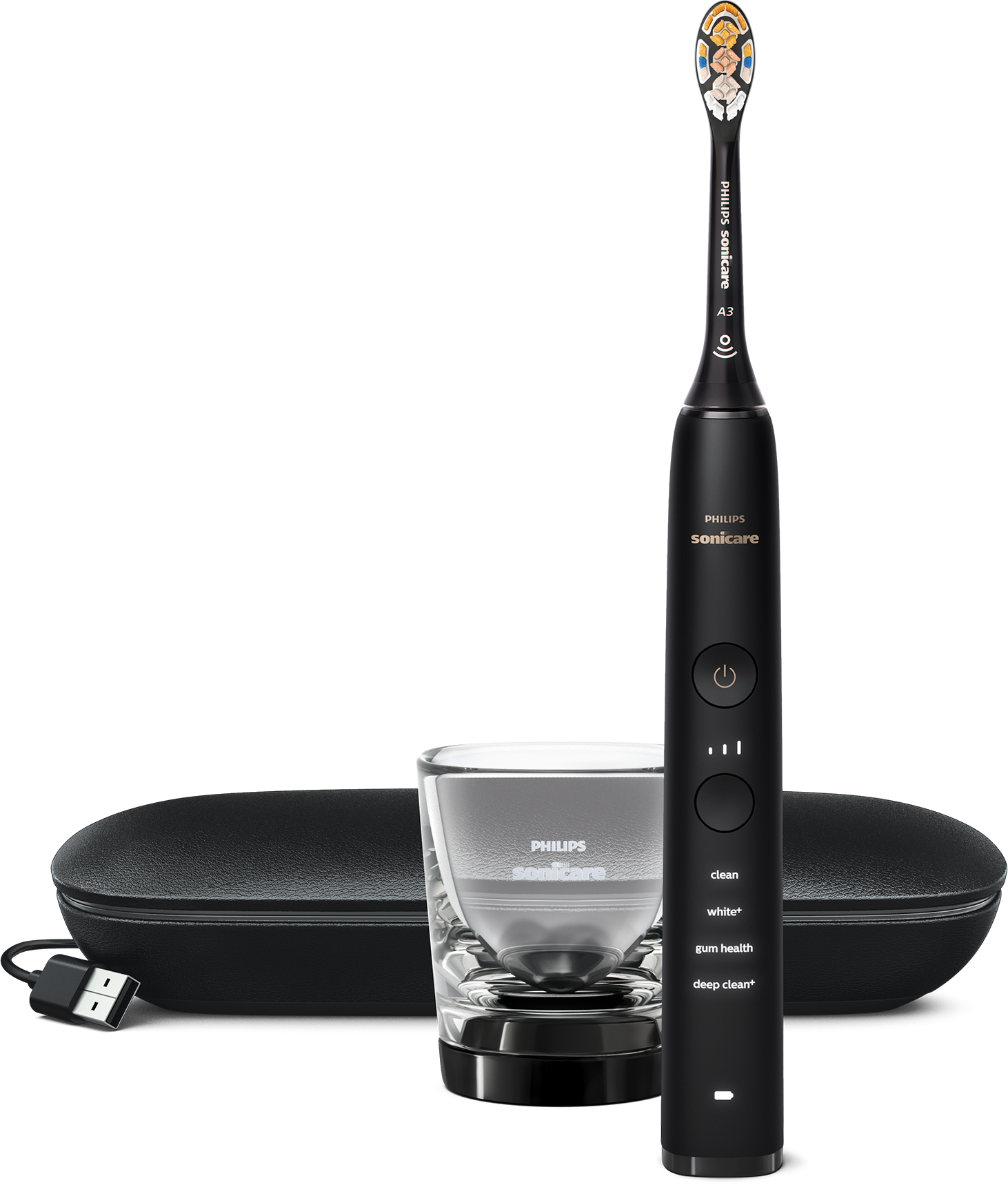 PHILIPS HX9911/17 Sonicare DiamondClean 9000 szónikus elektromos fogkefe, töltős tokkal és pohártöltővel