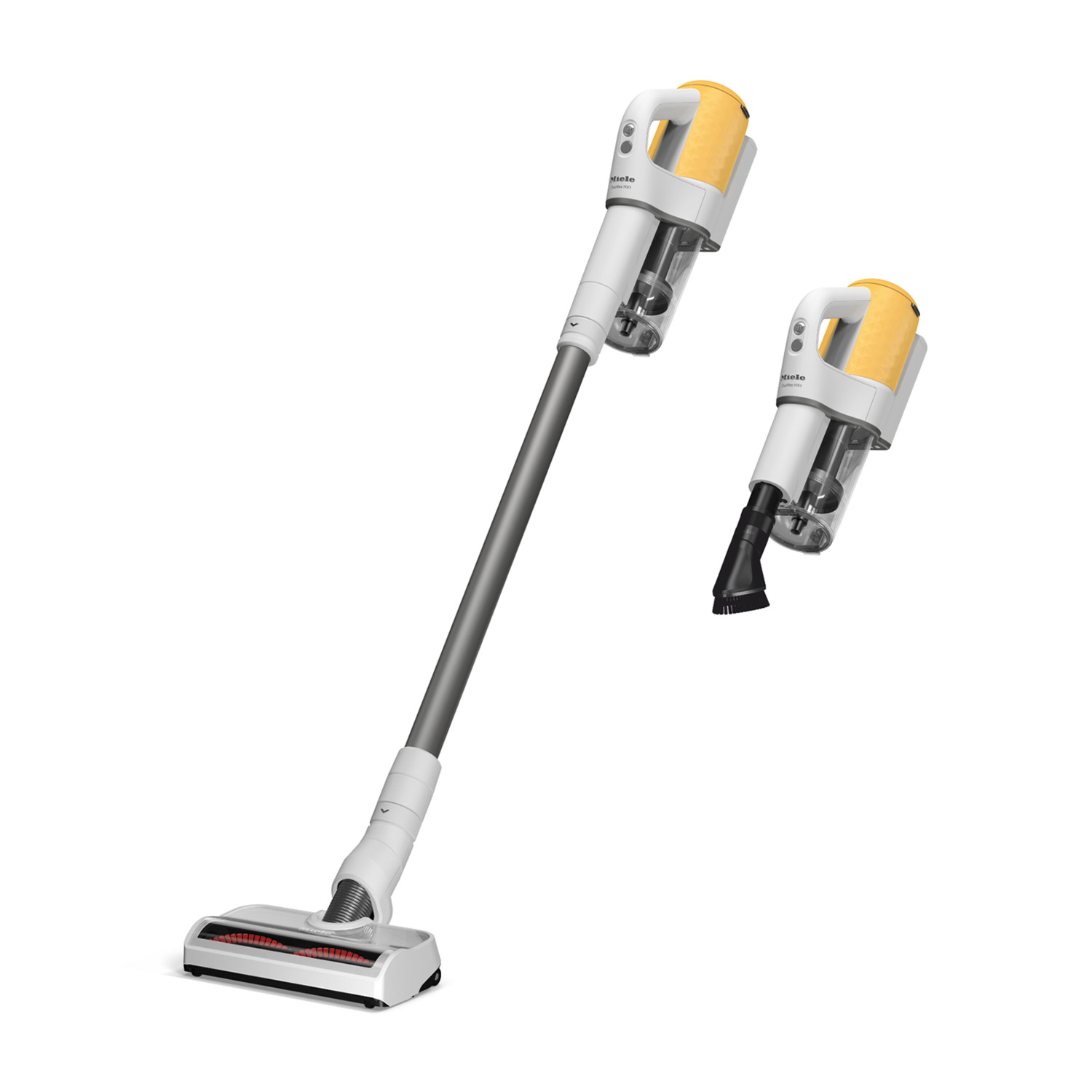 Miele Duoflex HX1 Sunset Yellow scopa elettrica senza filo, Senza sacco, 160 W