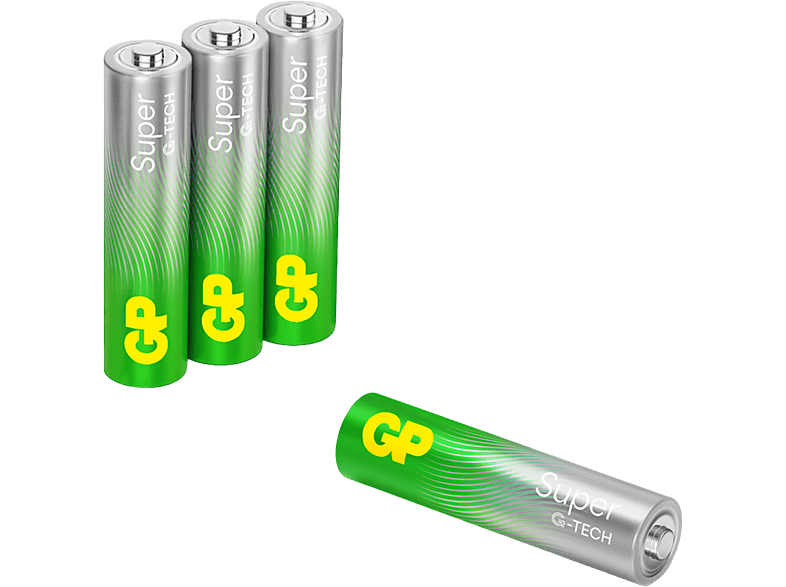 GP Aaa Alkaline Super 4 Stuks Batterij afbeelding