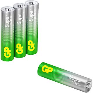 GP AAA Alkaline Super 4 stuks Batterij