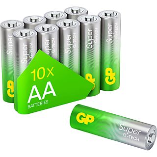GP AA Alkaline Super 6+4 stuks Batterij