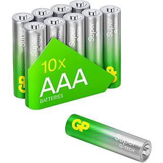 GP AAA Alkaline Super 6+4 stuks Batterij