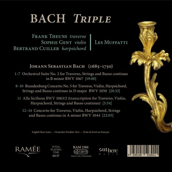 Albumcover mit Titel, Künstlern und Musikstücken. Rechts ein goldener Kerzenständer.