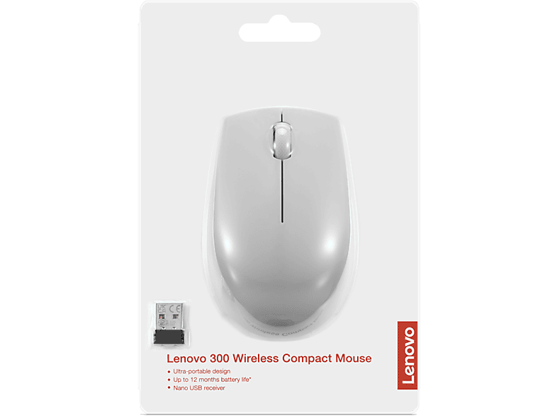 LENOVO 300 Kompakt Kablosuz Mouse Kutup Grisi_6