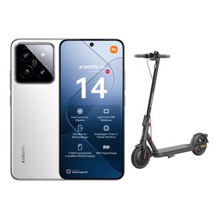 XIAOMI 14 + Electric Scooter 4 Lite Swiss Edition Bundle - Smartphone (6.36 ", 512 GB, White)