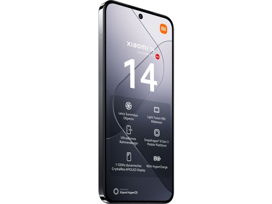 XIAOMI 14 + Electric Scooter 4 Lite Swiss Edition Bundle - Smartphone (6.36 ", 512 GB, Black)
