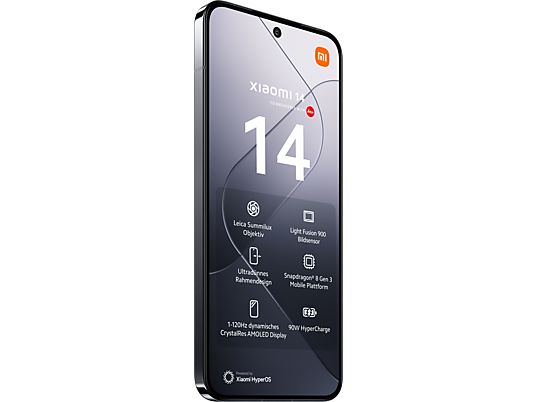 XIAOMI 14 + Electric Scooter 4 Lite Swiss Edition Bundle - Smartphone (6,36", 512 Go, noir)