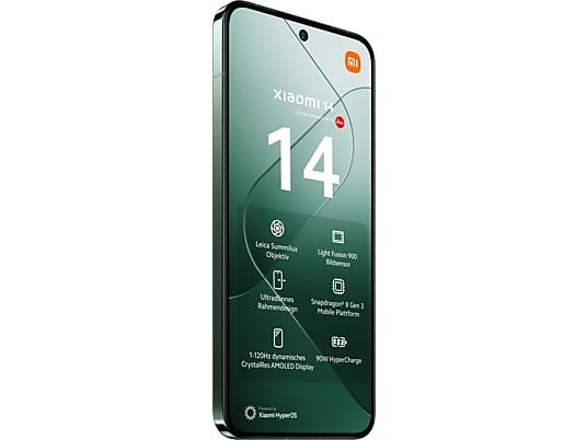 XIAOMI 14 + Electric Scooter 4 Lite Swiss Edition Bundle - Smartphone (6.36 ", 512 GB, Jade Green)