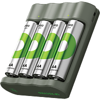 MediaMarkt GP USB-lader B441 4 x AA 2100 mAh Batterijoplader aanbieding