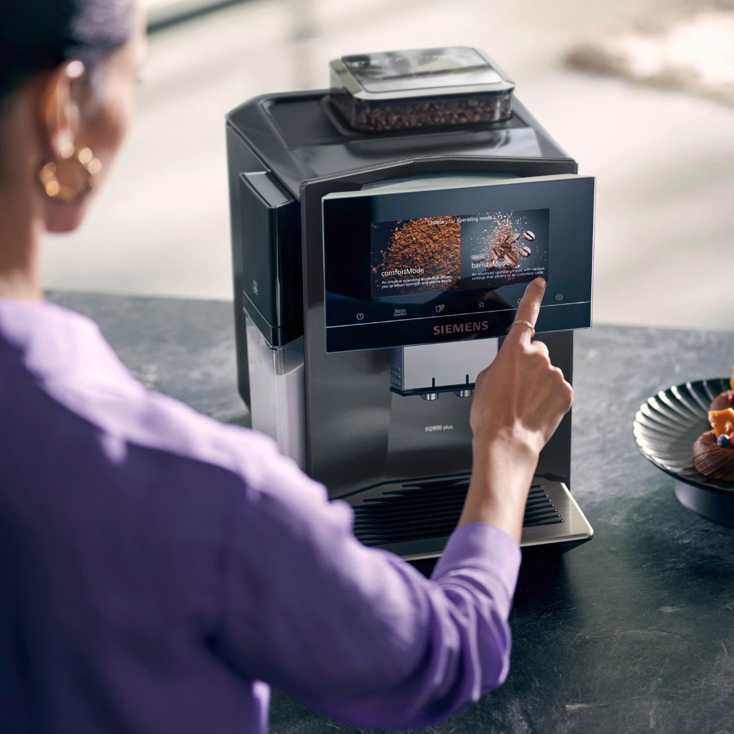Siemens TP715R07 EQ700 Volautomatische Koffiemachine - RVS Zilver Metallic kopen