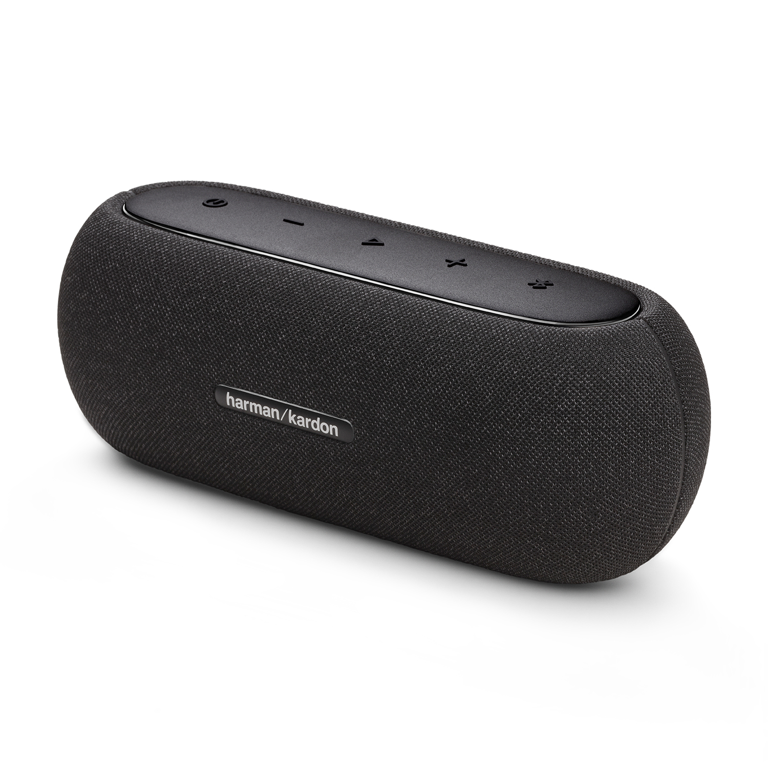 Altoparlante nero con logo harman/kardon.