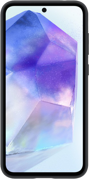 Mobiltelefon képernyője, amely egy színes kristályt mutat.