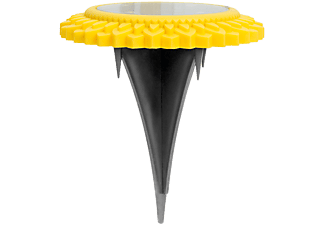 GARDEN OF EDEN Leszúrható szolár lámpa, sárga, 115 x 23 mm, SMD hidegfehér LED (11767B)