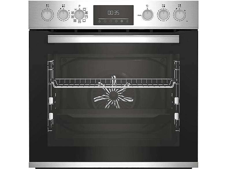 BEKO BBUM12320XMPE Pyrolyse, Einbau-Herdset (Glaskeramikkochfeld, A+, 72 l)