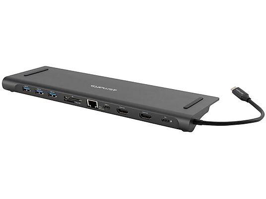 4SMARTS 540300 - Station d'accueil + concentrateur USB (Argent)
