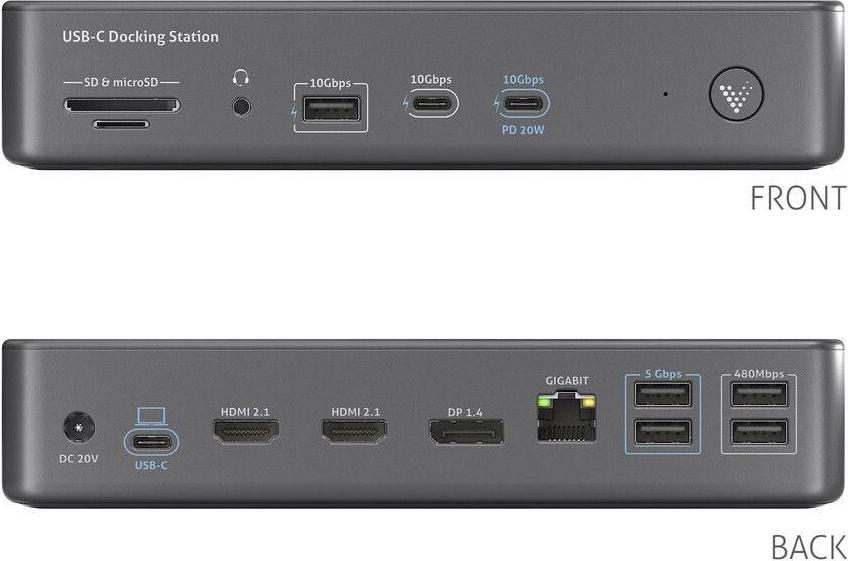 PURELINK VL-D220 - Dockingstation (Grau)