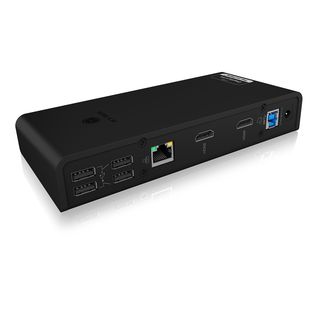 ICY BOX IB-DK2251AC - Stazione di aggancio + Hub USB (Argento)