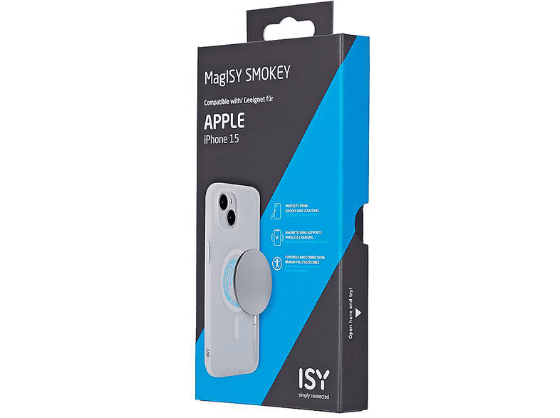 ISY ISC 2443 Backcover, für Apple iPhone 15, Smokey White; Handyhülle — Foto 2 von 3