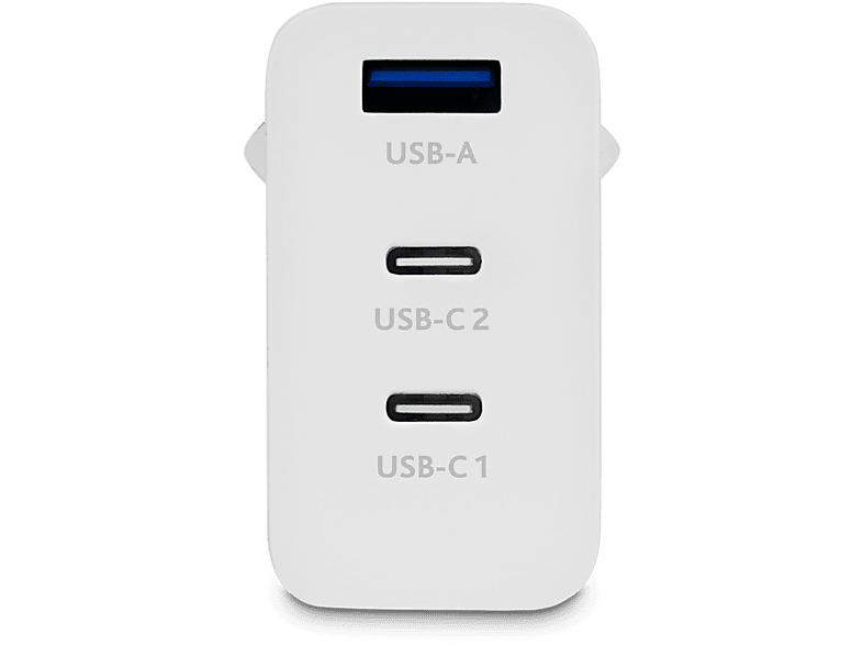 TTEC SmartCharger Trio GAN 65W PD 2 USB-C+USB-A Seyahat Hızlı Şarj Aleti Beyaz_1