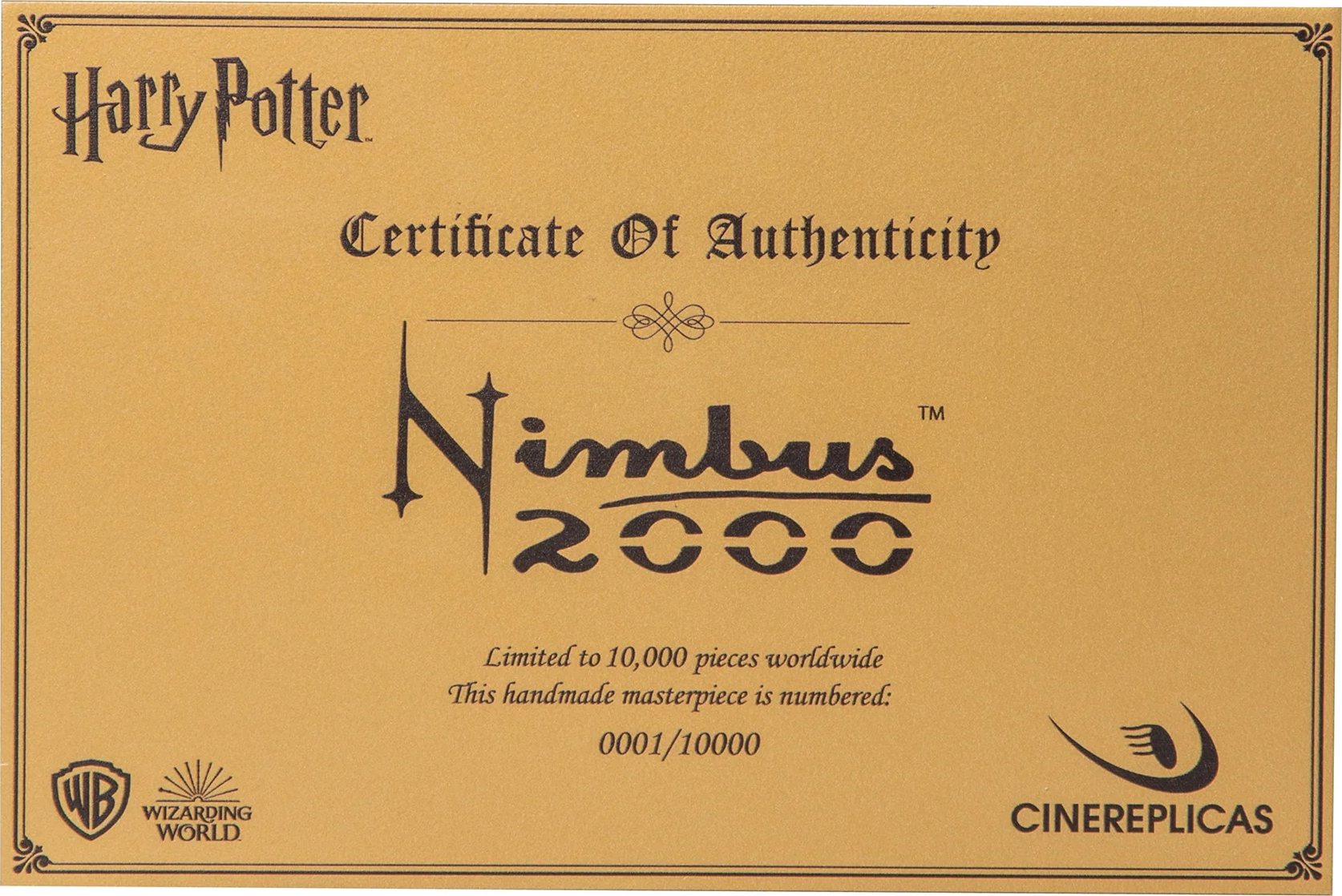 DINI Harry Potter: Nimbus 2000 - Besen (Braun/Gold)