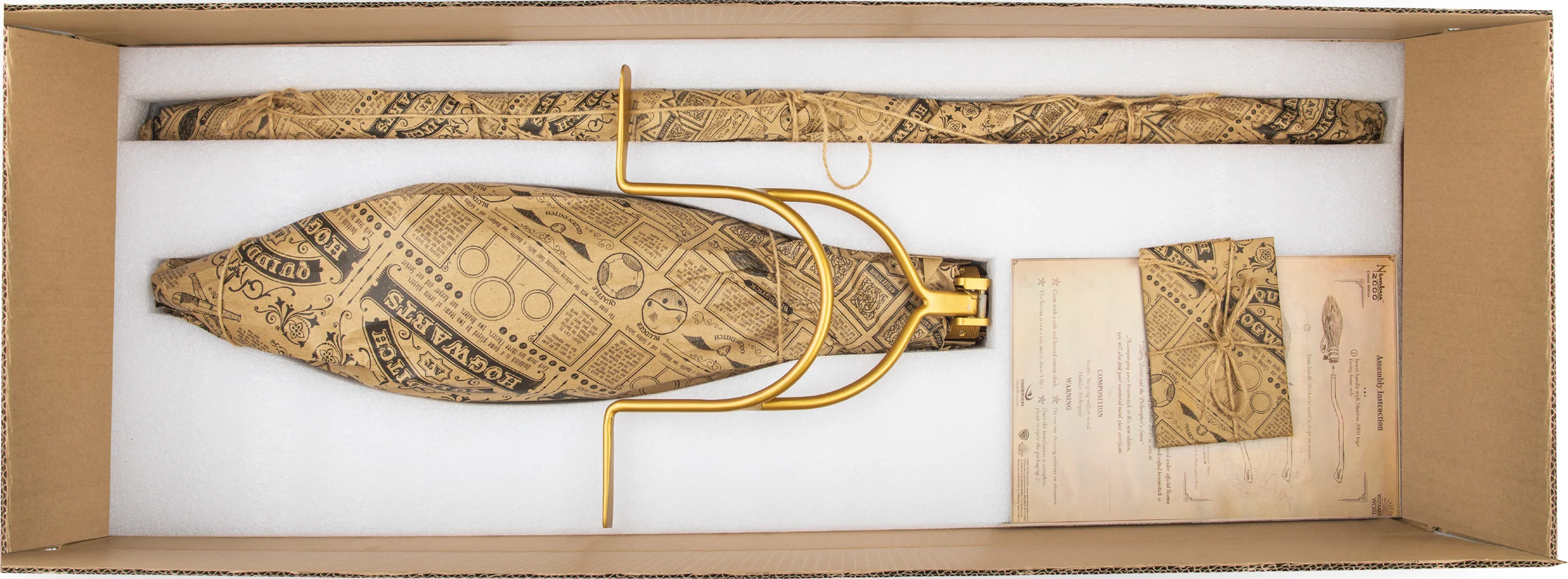 DINI Harry Potter: Nimbus 2000 - Besen (Braun/Gold)