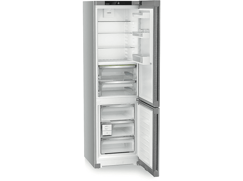 LIEBHERR CBNsda 572i-22 Plus Kühlgefrierkombination (A, 360 l, 2015 mm hoch, SteelDoor/Silber)